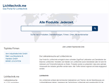 Tablet Screenshot of lichttechnik.me